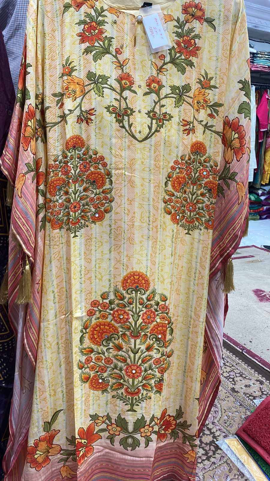 1922 Cream Hit By Fashid Designer Festive Suits Beautiful Fancy Stylish Colorful Party Wear & Occasional Wear Pure Muslin kaftan  At Wholesale Price